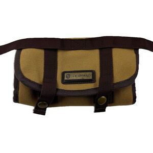 Le Grand Canvas Utility Belt Pouch Bag Tan Brown Case Outdoor Carry Storage